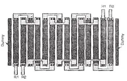 Analog Resistor matching Layout with dummy devices