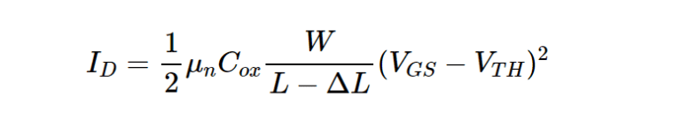 Channel Length Modulation | Siliconvlsi