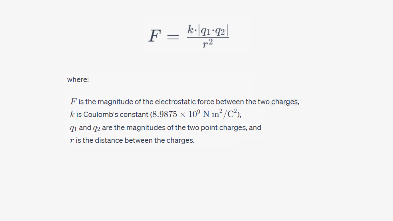 Coulomb's Law