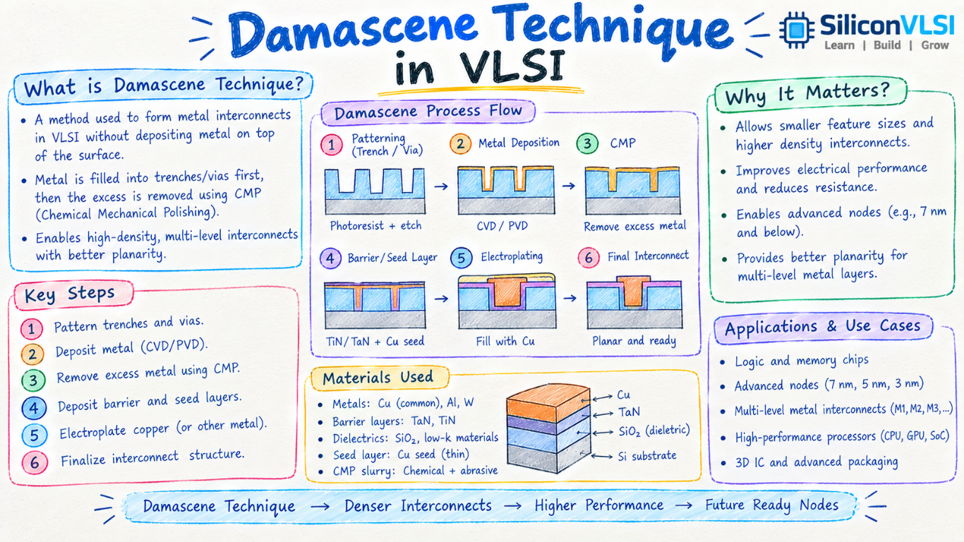 Damascene Technique in VLSI (1)