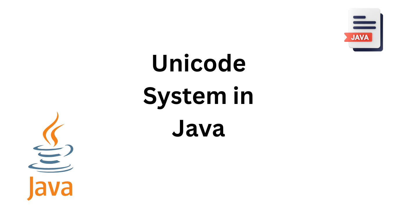 Unicode System in Java