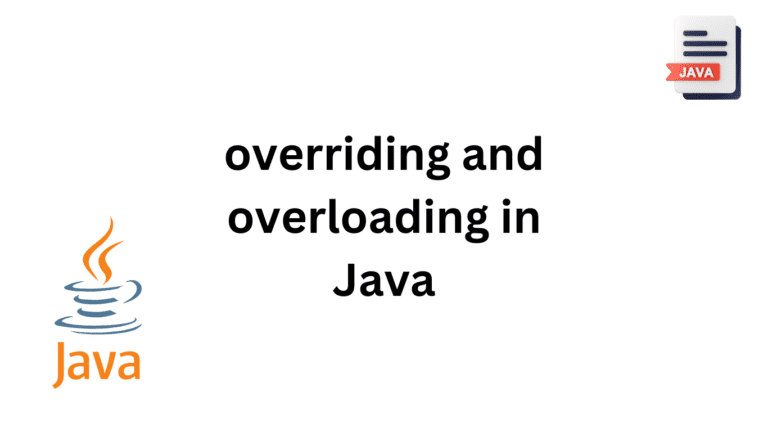 Difference between overriding and overloading in Java? - Siliconvlsi