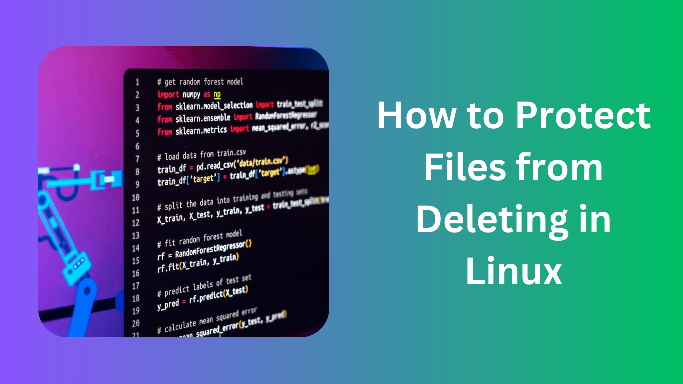 How to Protect Files from Deleting in Linux