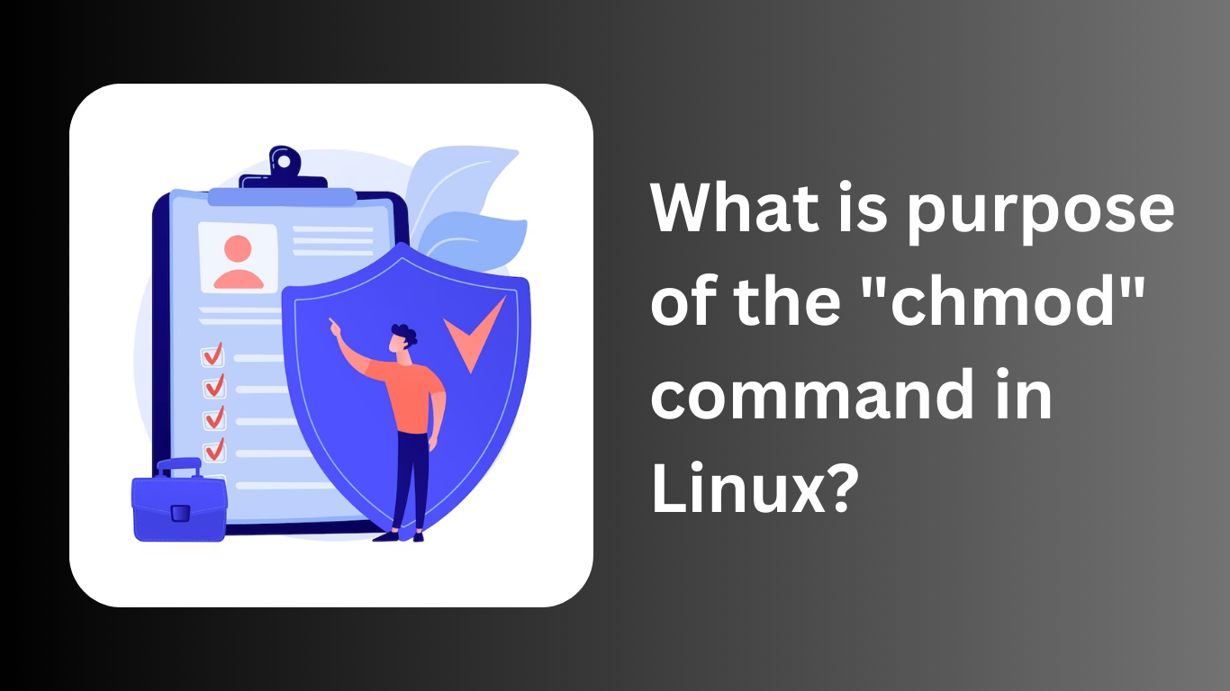 What is purpose of the chmod command in Linux?